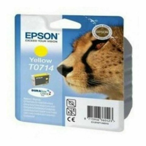 Oryginalny Wkład Atramentowy Epson T0714 Żółty