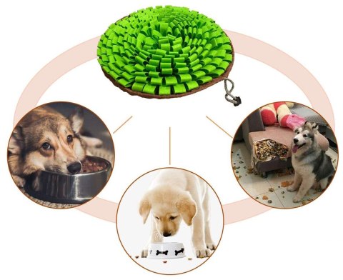 Mata węchowa na przysmaki SNIFFER dla psa i kota zielona