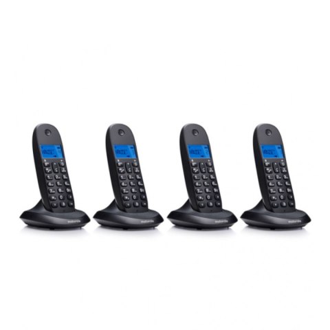 Telefon Bezprzewodowy Motorola 107C1004LB (4 Pcs) Czarny