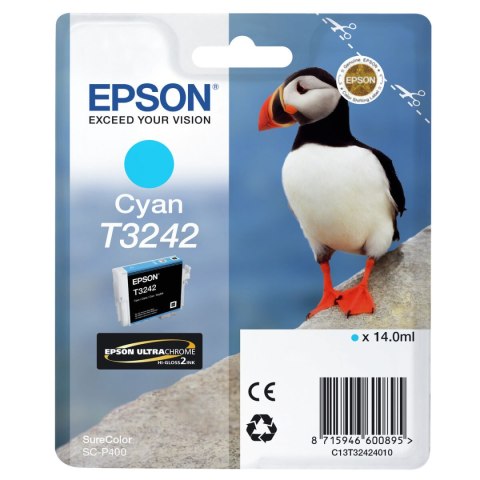 Oryginalny Wkład Atramentowy Epson C13T32424010 Czarny Turkusowy