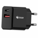 Ładowarka Ścienna PcCom Essential Czarny 20 W USB USB-C