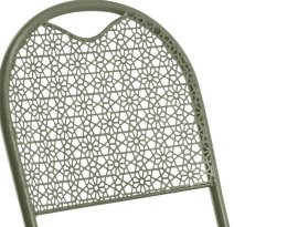 Składane krzesło 87 x 40 cm aluminiowe zielone