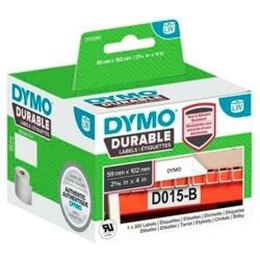 Etykiety do Drukarki Dymo Durable Biały 102 x 59 mm Czarny (6 Sztuk)