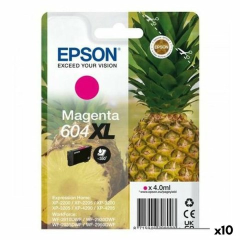 Oryginalny Wkład Atramentowy Epson XP-2200 WF-2910DWF 604XL Magenta (10 Sztuk)