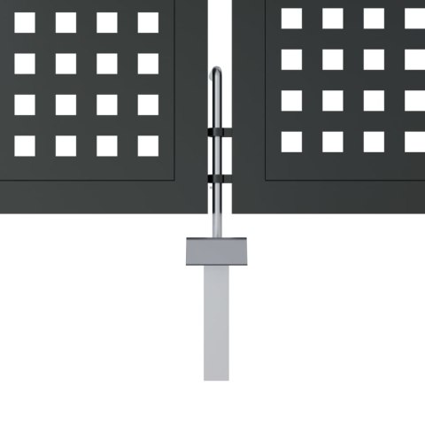 Brama ogrodowa, antracytowa, 300x250 cm, stal