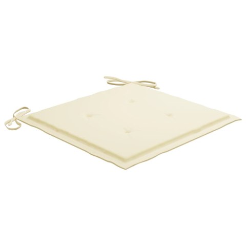 Składane krzesła ogrodowe 6 szt., z poduszkami, drewno akacjowe