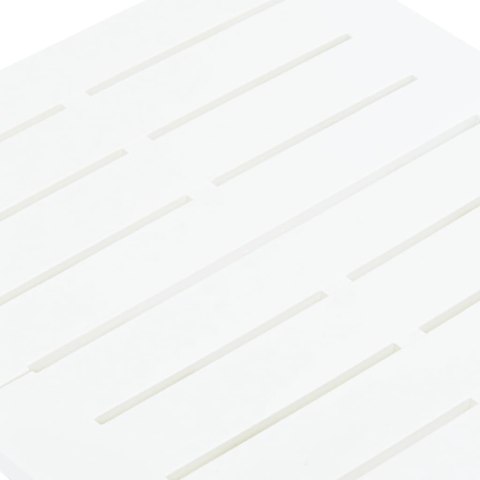 Składany stolik ogrodowy, biały, 45x43x50 cm, plastikowy