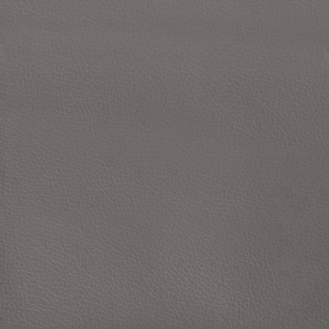 Rama łóżka z zagłówkiem, szara, 180x200 cm, sztuczna skóra