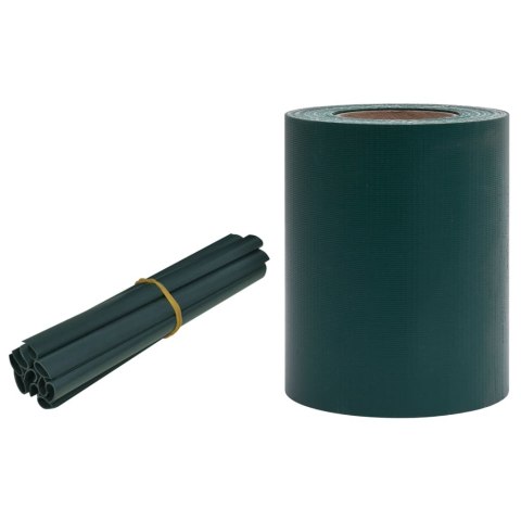 Osłona na ogrodzenie ogrodowe, PVC, 35x0,19 m, zielona, mat Osłona na ogrodzenie ogrodowe, PVC, 35x0,19 m, zielona, mat