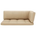 Poduszki na sofę z palet, 3 szt., beżowe