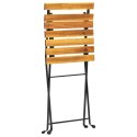 Składane krzesła bistro, 4 szt., lite drewno akacjowe