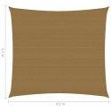 Żagiel przeciwsłoneczny, 160 g/m², taupe, 4,5x4,5 m, HDPE