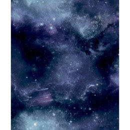 Good Vibes Tapeta Galaxy with Stars, czarno-fioletowa