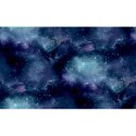 Good Vibes Tapeta Galaxy with Stars, czarno-fioletowa