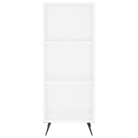 Wysoka szafka, biała, 34,5x34x180 cm, materiał drewnopochodny