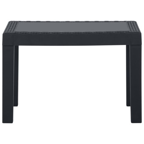 3-cz. zestaw wypoczynkowy do ogrodu, poduszki, plastik, szary