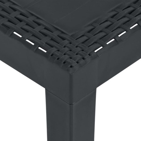 3-cz. zestaw wypoczynkowy do ogrodu, poduszki, plastik, szary