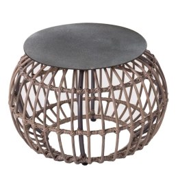 Stolik Ariki 50 x 50 x 34 cm rattan syntetyczny Stal