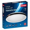 Lampa Sufitowa Activejet AJE-TRAVIATA 36W Biały Czarny 80 36 W (4000 K)