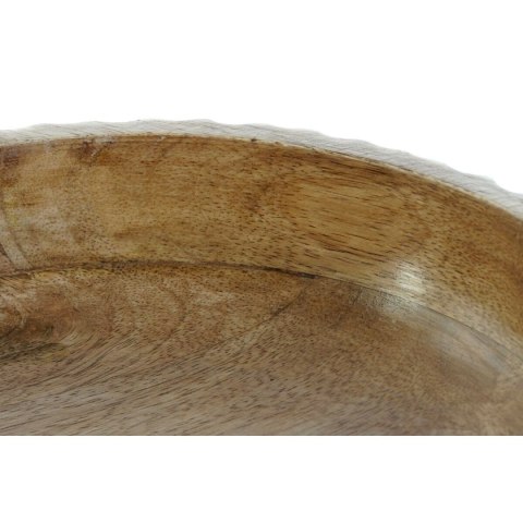 Dekoracja na Stół DKD Home Decor Biały Ceimnobrązowy Drewno mango 25 x 25 x 9 cm