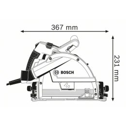 Okrągła piła BOSCH 0601675001 1400 W 230 V 165 mm