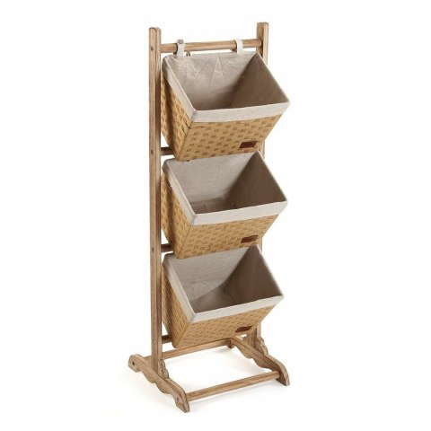 Meble Pomocnicze Versa Bawełna Drewno Rattan 35 x 102 x 35 cm