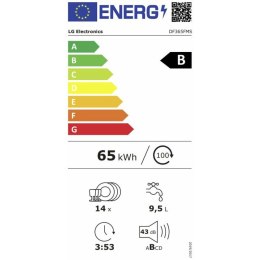 Zmywarka LG DF365FMS.ABMQEES Czarny 60 cm