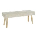 Taboret DKD Home Decor Biały Naturalny Drewno 120 x 50 x 40 cm