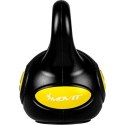 MOVIT Hantle Kettlebell - 4 kg, czarno / żółty