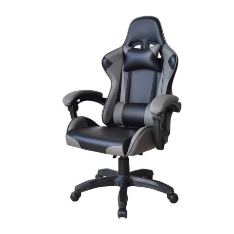 Ergonomiczne krzesło biurowe z poduszkami, czarno-szare Ergonomiczne krzesło biurowe z poduszkami, czarno-szare
