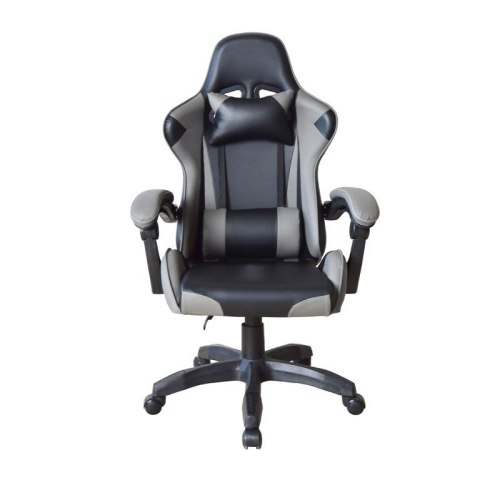 Ergonomiczne krzesło biurowe z poduszkami, czarno-szare Ergonomiczne krzesło biurowe z poduszkami, czarno-szare