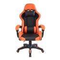 Ergonomiczny fotel gamingowy Racing Supreme Pro, czarno-poma