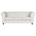 Sofa DKD Home Decor Biały Brązowy Krem Drewno 209 x 84 x 76 cm