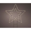 Dekoracja świetlna Lumineo Metal 220 V 58 x 55 cm Palik (drewniany) gwiazda