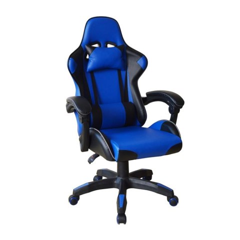 Ergonomiczny fotel gamingowy z poduszkami, niebieski Ergonomiczny fotel gamingowy z poduszkami, niebieski