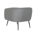 Fotel DKD Home Decor Czarny Szary Piana Drewno Metal 81 x 75 x 73 cm