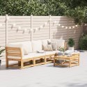 6 Piece Patio Lounge Set with Cushions Solid Wood Acacia