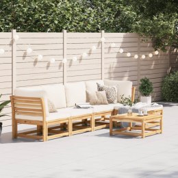 6 Piece Patio Lounge Set with Cushions Solid Wood Acacia