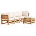 6 Piece Patio Lounge Set with Cushions Solid Wood Acacia