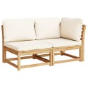 6 Piece Patio Lounge Set with Cushions Solid Wood Acacia