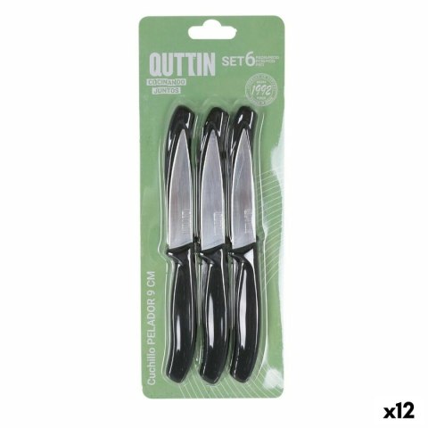 Zestaw Noży Obierająych Quttin Basic 6 Części 19,5 x 2 x 1 cm (12 Sztuk)