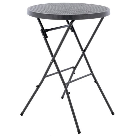 Składany wysoki stolik - szary 110 cm