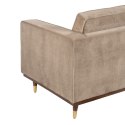 Sofa 172 x 89 x 91 cm Szampan Tkanina syntetyczna Drewno Aksamit