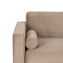 Sofa 172 x 89 x 91 cm Szampan Tkanina syntetyczna Drewno Aksamit