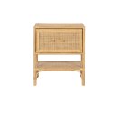 Stolik Nocny Home ESPRIT Brązowy Rattan 47 x 30 x 55 cm