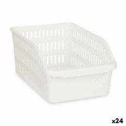 Organizer do lodówki Biały Plastikowy 20,3 x 12,8 x 30,5 cm (24 Sztuk)