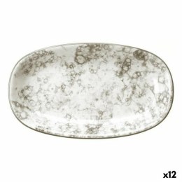 Tacka do przekąsek Viejo Valle Rocks Brązowy Porcelana 15 x 8,7 x 2,3 cm (12 Sztuk)