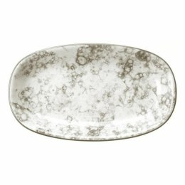 Tacka do przekąsek Viejo Valle Rocks Brązowy Porcelana 15 x 8,7 x 2,3 cm (12 Sztuk)