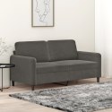 2-Seater Sofa Dark Gray 55.1" Velvet