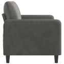 2-Seater Sofa Dark Gray 55.1" Velvet